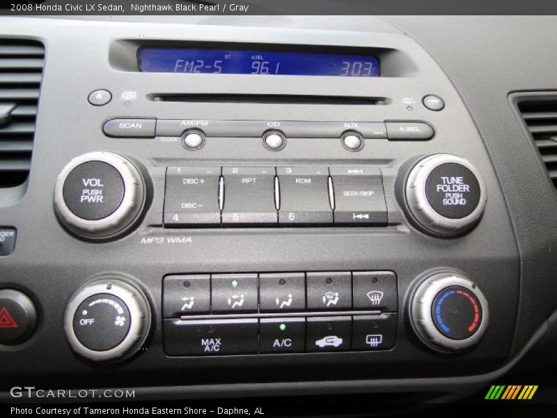 Controls of 2008 Civic LX Sedan