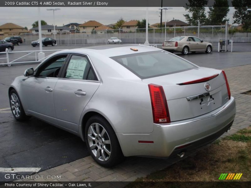 Radiant Silver / Ebony 2009 Cadillac CTS 4 AWD Sedan