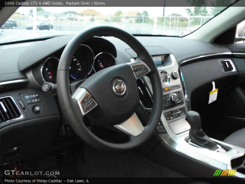 Radiant Silver / Ebony 2009 Cadillac CTS 4 AWD Sedan