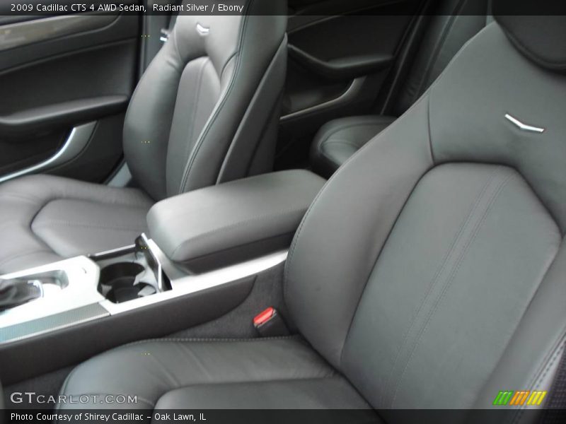 Radiant Silver / Ebony 2009 Cadillac CTS 4 AWD Sedan