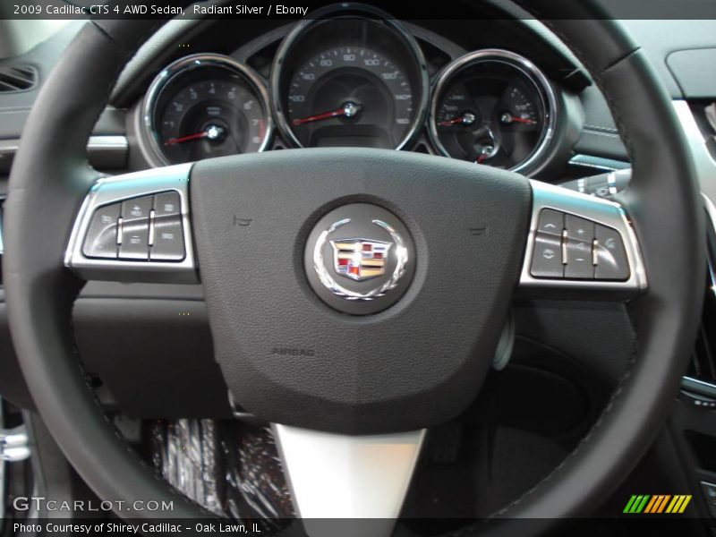 Radiant Silver / Ebony 2009 Cadillac CTS 4 AWD Sedan