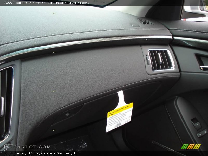 Radiant Silver / Ebony 2009 Cadillac CTS 4 AWD Sedan