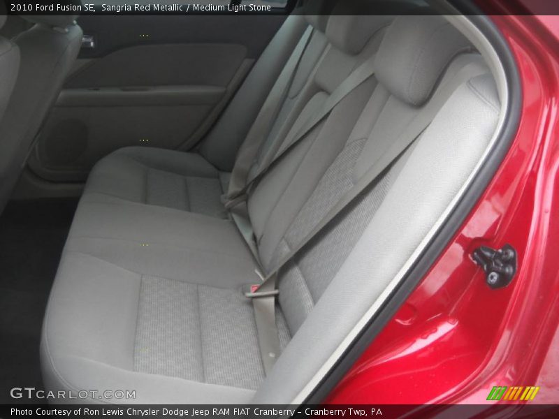 Sangria Red Metallic / Medium Light Stone 2010 Ford Fusion SE