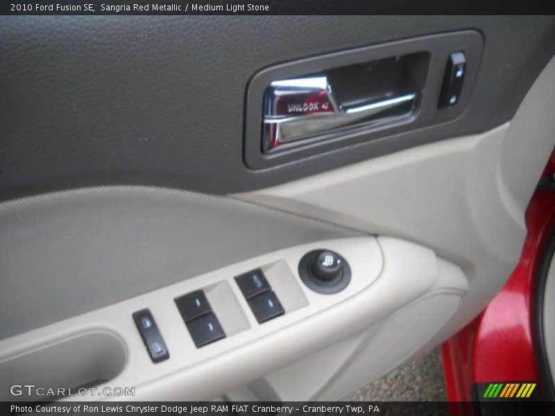Sangria Red Metallic / Medium Light Stone 2010 Ford Fusion SE
