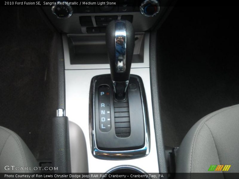 Sangria Red Metallic / Medium Light Stone 2010 Ford Fusion SE