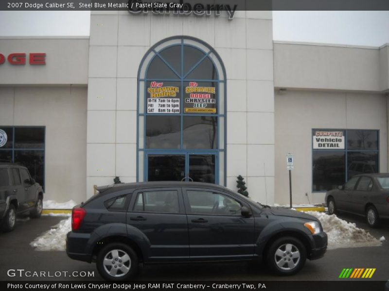 Steel Blue Metallic / Pastel Slate Gray 2007 Dodge Caliber SE