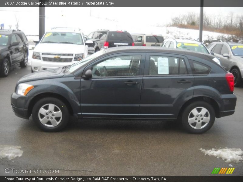 Steel Blue Metallic / Pastel Slate Gray 2007 Dodge Caliber SE