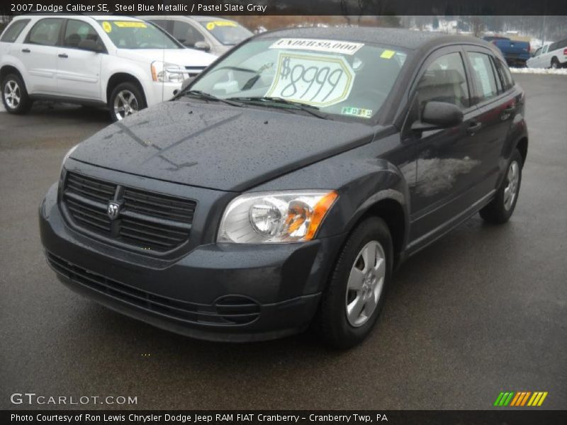 Steel Blue Metallic / Pastel Slate Gray 2007 Dodge Caliber SE