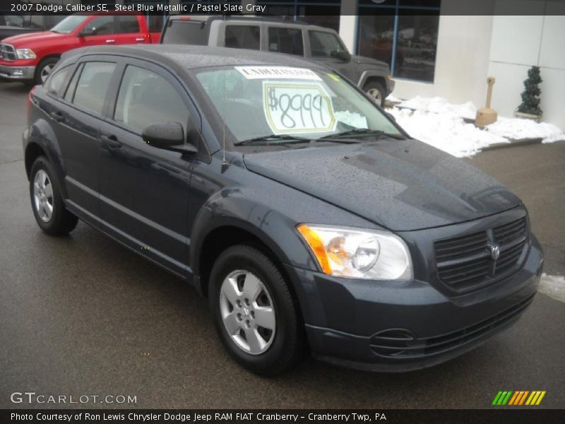 Steel Blue Metallic / Pastel Slate Gray 2007 Dodge Caliber SE