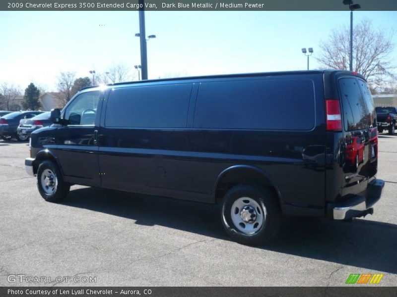  2009 Express 3500 Extended Cargo Van Dark Blue Metallic