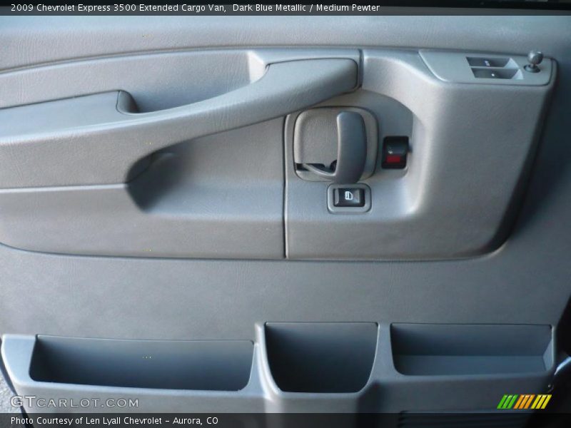 Dark Blue Metallic / Medium Pewter 2009 Chevrolet Express 3500 Extended Cargo Van