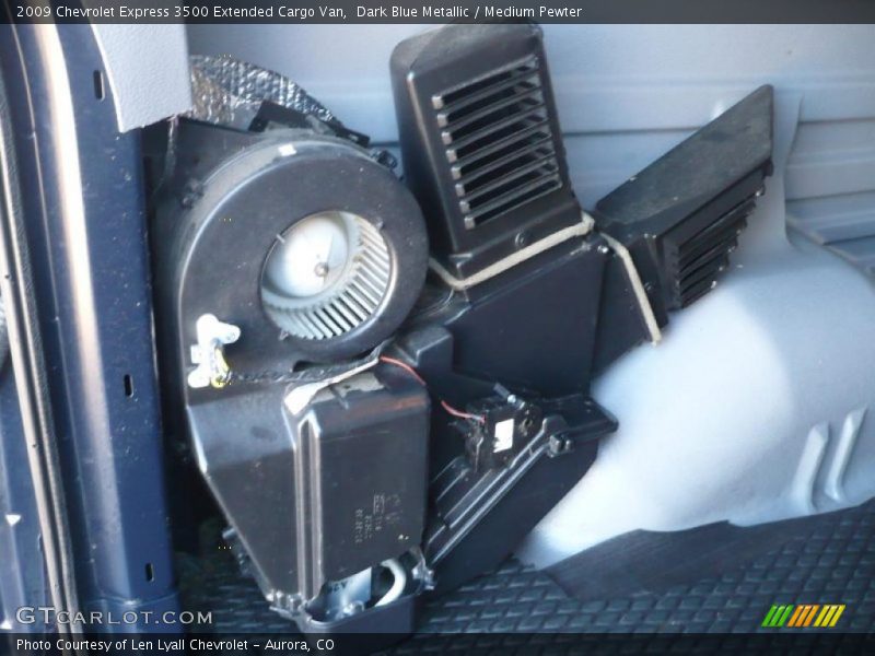 Dark Blue Metallic / Medium Pewter 2009 Chevrolet Express 3500 Extended Cargo Van
