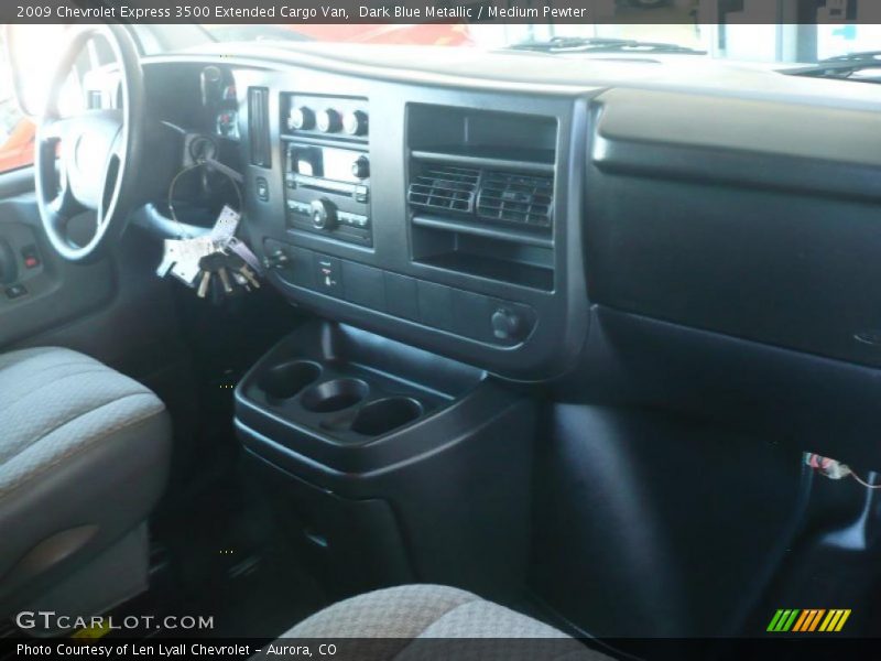 Dark Blue Metallic / Medium Pewter 2009 Chevrolet Express 3500 Extended Cargo Van