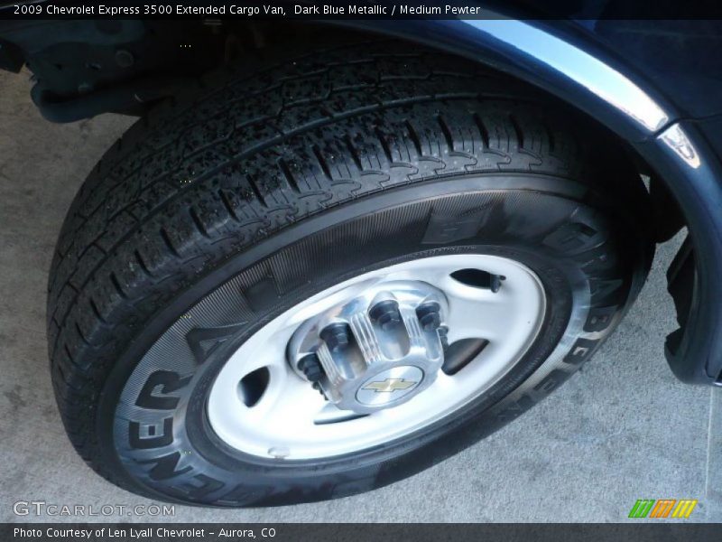 Dark Blue Metallic / Medium Pewter 2009 Chevrolet Express 3500 Extended Cargo Van