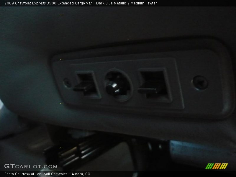 Dark Blue Metallic / Medium Pewter 2009 Chevrolet Express 3500 Extended Cargo Van