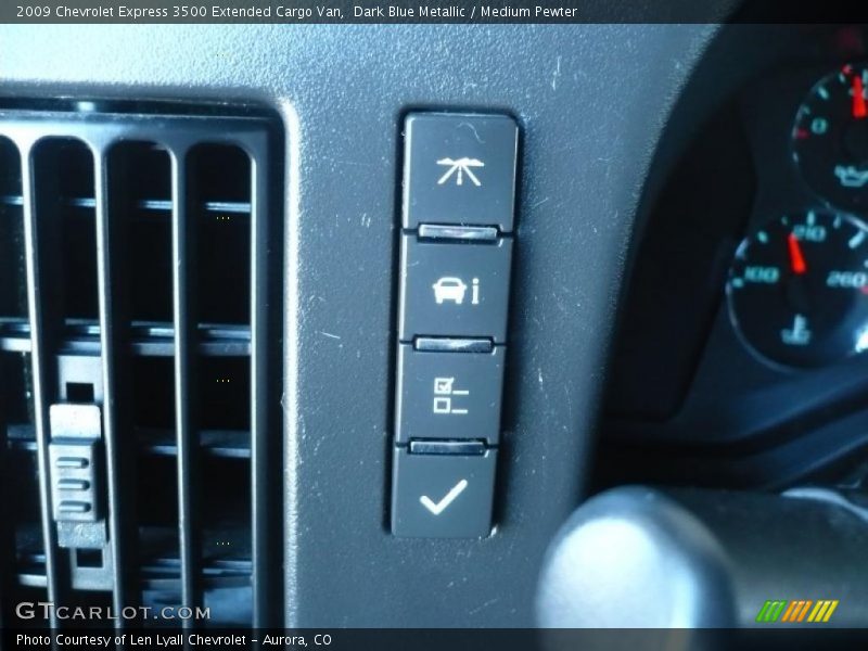 Controls of 2009 Express 3500 Extended Cargo Van