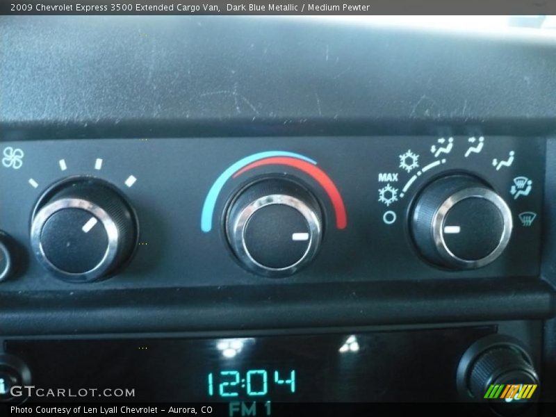Controls of 2009 Express 3500 Extended Cargo Van