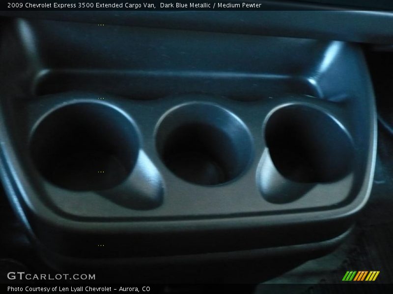 Dark Blue Metallic / Medium Pewter 2009 Chevrolet Express 3500 Extended Cargo Van