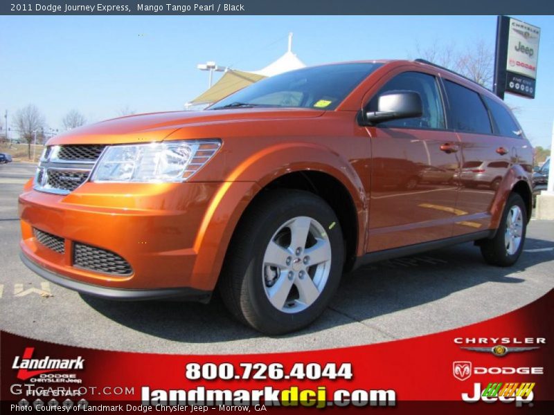 Mango Tango Pearl / Black 2011 Dodge Journey Express
