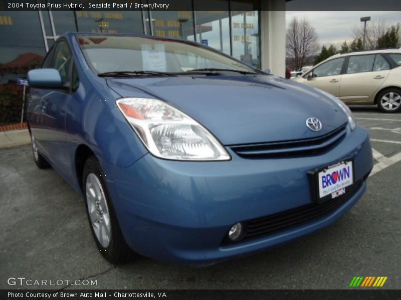 Seaside Pearl / Brown/Ivory 2004 Toyota Prius Hybrid