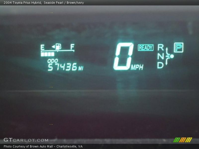 Seaside Pearl / Brown/Ivory 2004 Toyota Prius Hybrid