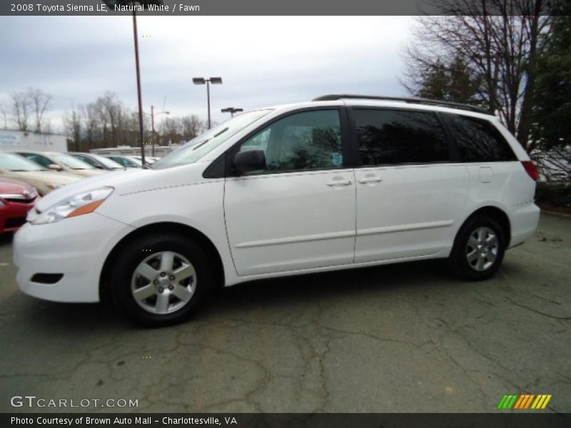 Natural White / Fawn 2008 Toyota Sienna LE