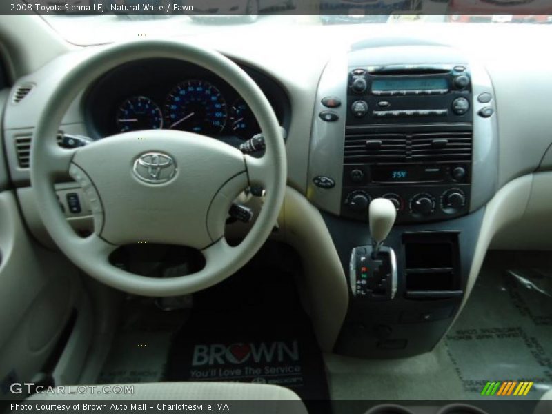 Natural White / Fawn 2008 Toyota Sienna LE