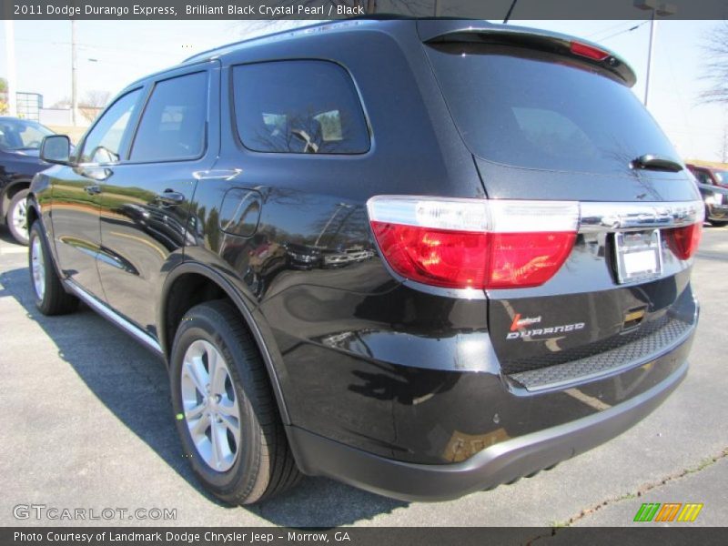 Brilliant Black Crystal Pearl / Black 2011 Dodge Durango Express