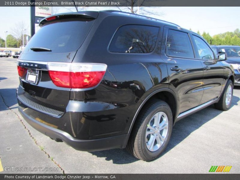 Brilliant Black Crystal Pearl / Black 2011 Dodge Durango Express