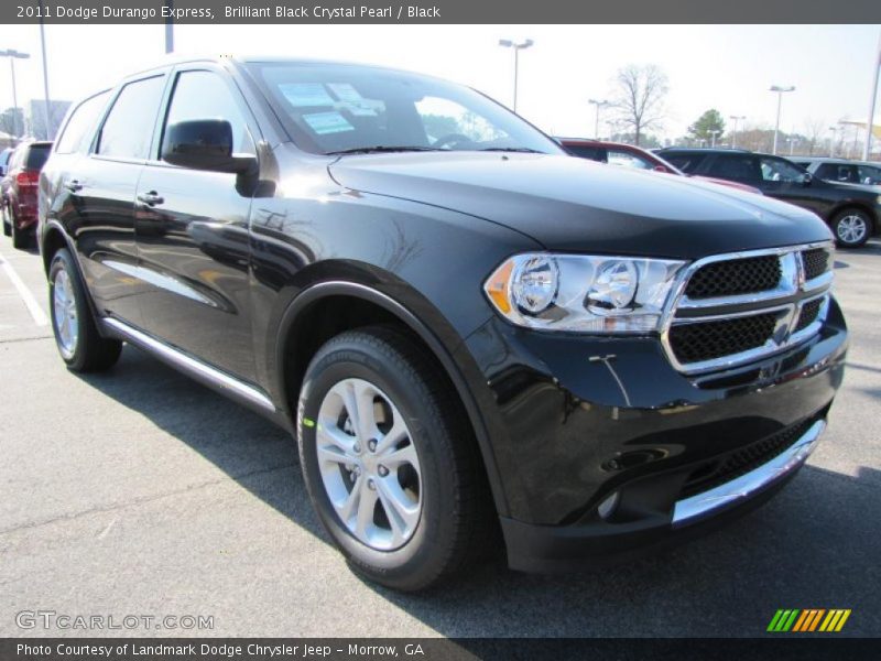 Brilliant Black Crystal Pearl / Black 2011 Dodge Durango Express