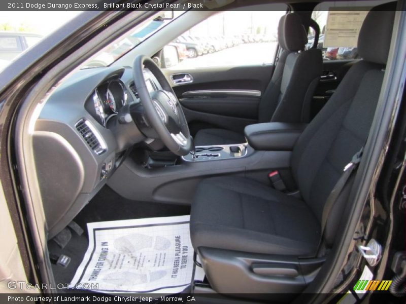 Brilliant Black Crystal Pearl / Black 2011 Dodge Durango Express