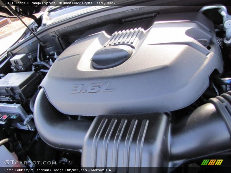 Brilliant Black Crystal Pearl / Black 2011 Dodge Durango Express