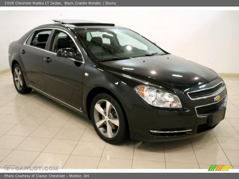 Black Granite Metallic / Ebony 2008 Chevrolet Malibu LT Sedan