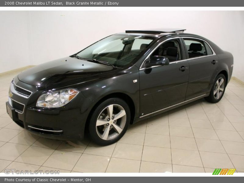 Black Granite Metallic / Ebony 2008 Chevrolet Malibu LT Sedan