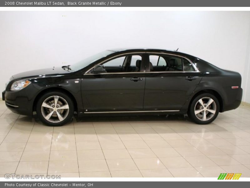 Black Granite Metallic / Ebony 2008 Chevrolet Malibu LT Sedan