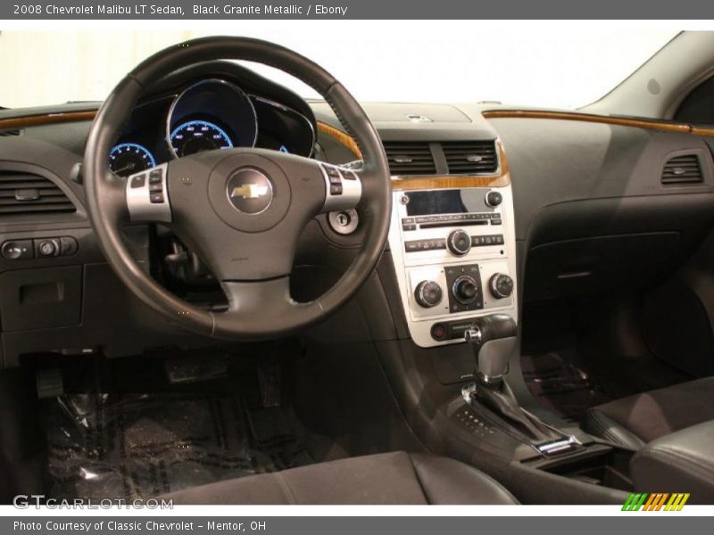 Black Granite Metallic / Ebony 2008 Chevrolet Malibu LT Sedan