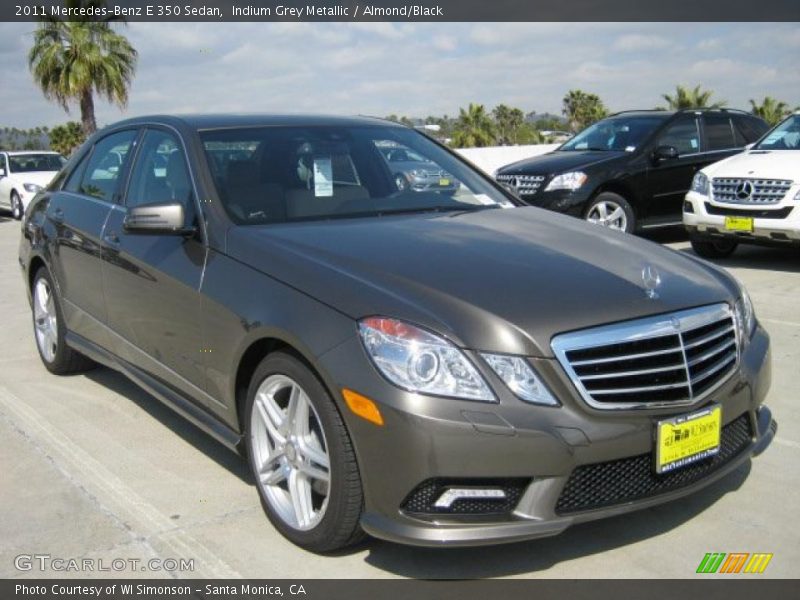 Indium Grey Metallic / Almond/Black 2011 Mercedes-Benz E 350 Sedan