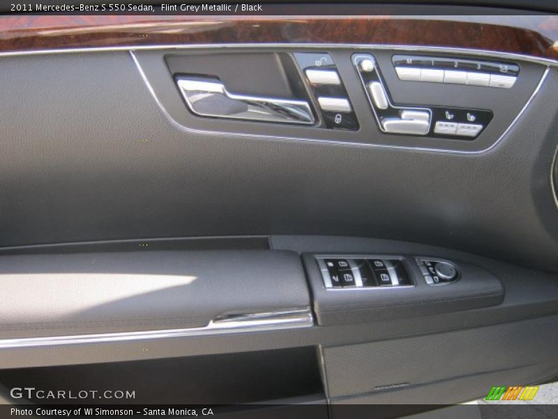 Flint Grey Metallic / Black 2011 Mercedes-Benz S 550 Sedan