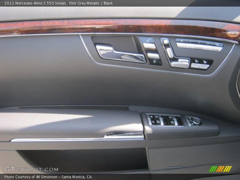 Flint Grey Metallic / Black 2011 Mercedes-Benz S 550 Sedan