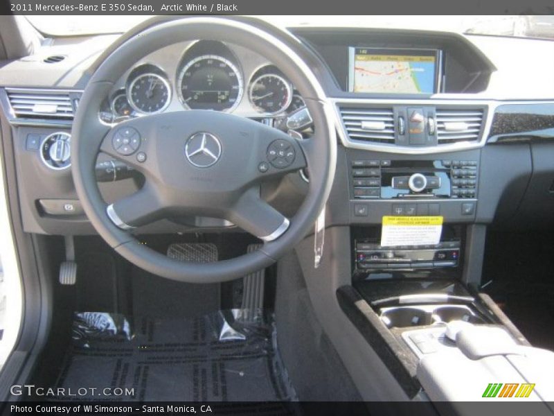 Arctic White / Black 2011 Mercedes-Benz E 350 Sedan
