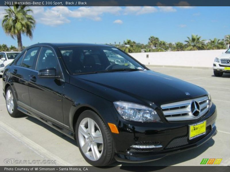 Black / Black 2011 Mercedes-Benz C 300 Sport