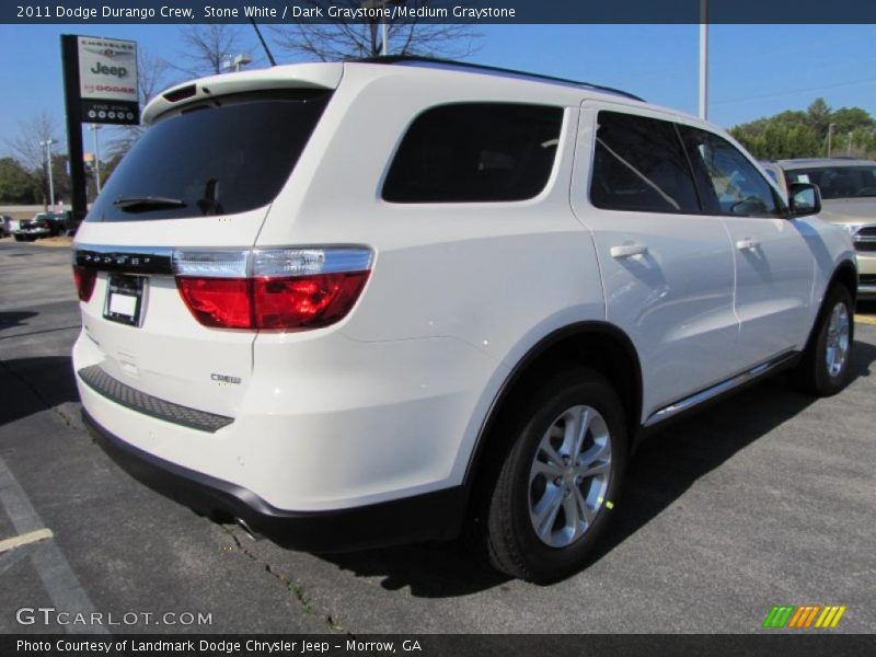Stone White / Dark Graystone/Medium Graystone 2011 Dodge Durango Crew