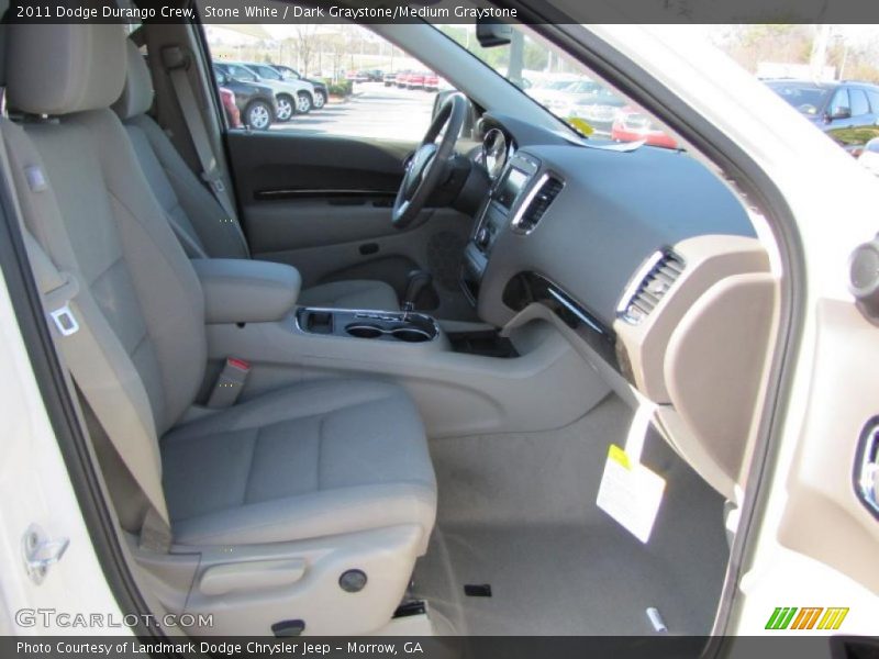 Stone White / Dark Graystone/Medium Graystone 2011 Dodge Durango Crew