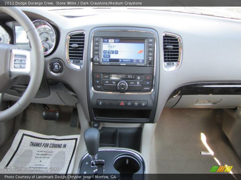 Stone White / Dark Graystone/Medium Graystone 2011 Dodge Durango Crew