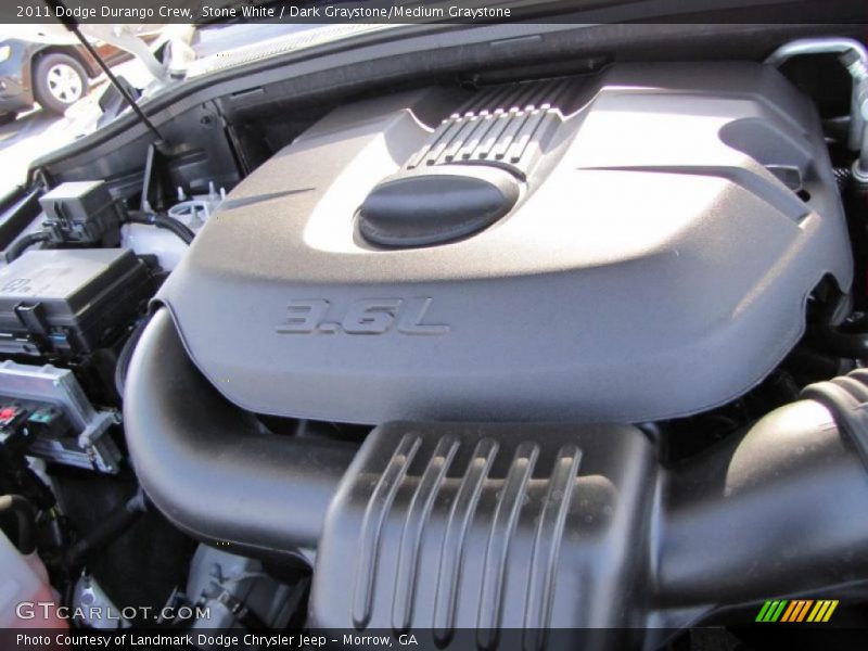Stone White / Dark Graystone/Medium Graystone 2011 Dodge Durango Crew