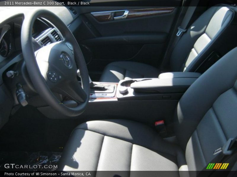Black / Black 2011 Mercedes-Benz C 300 Sport