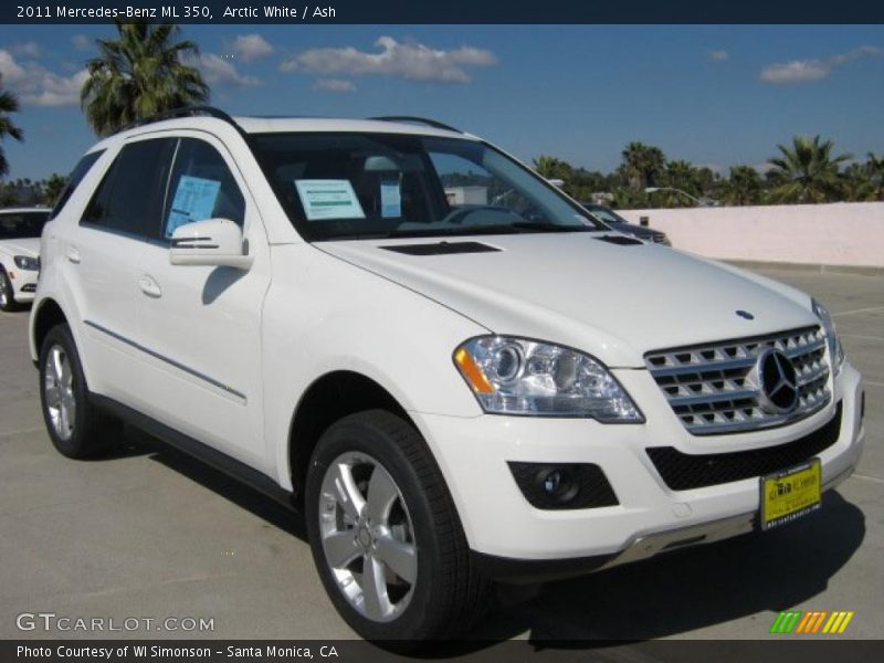Arctic White / Ash 2011 Mercedes-Benz ML 350