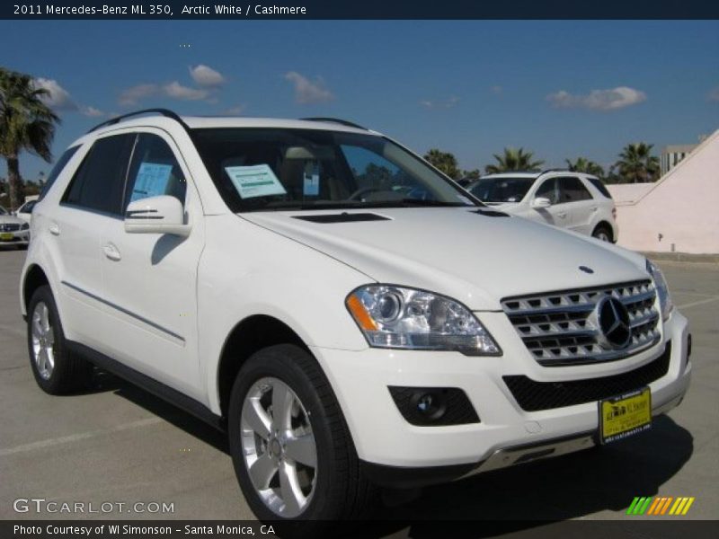 Arctic White / Cashmere 2011 Mercedes-Benz ML 350