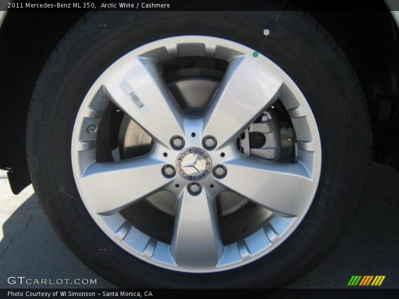 Arctic White / Cashmere 2011 Mercedes-Benz ML 350