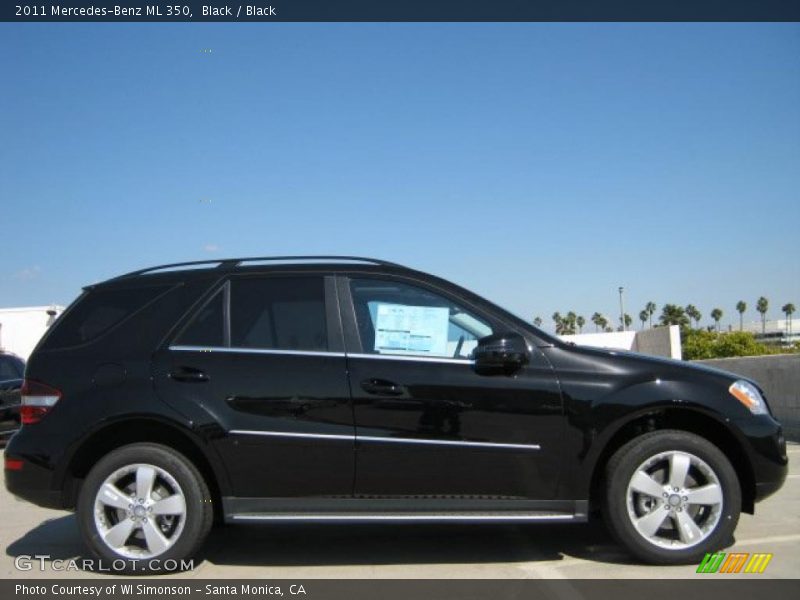 Black / Black 2011 Mercedes-Benz ML 350